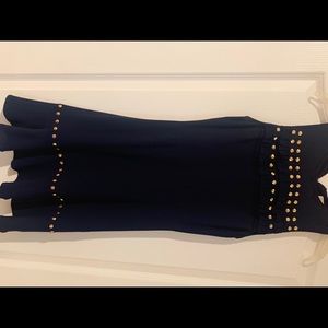 Dark blue studded dress